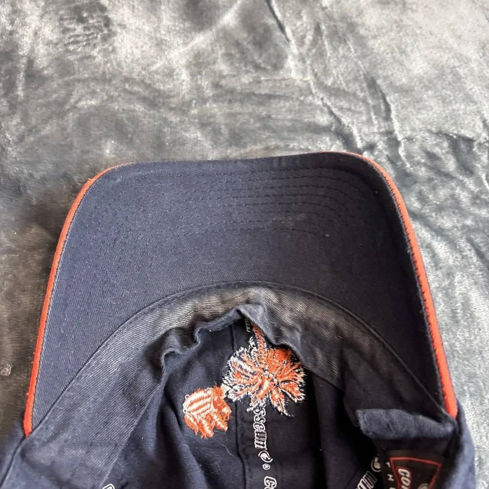 Vintage Tigers Hap Colosseum Cap Embroidered Blue Orange Paw Palm Tree Strapback